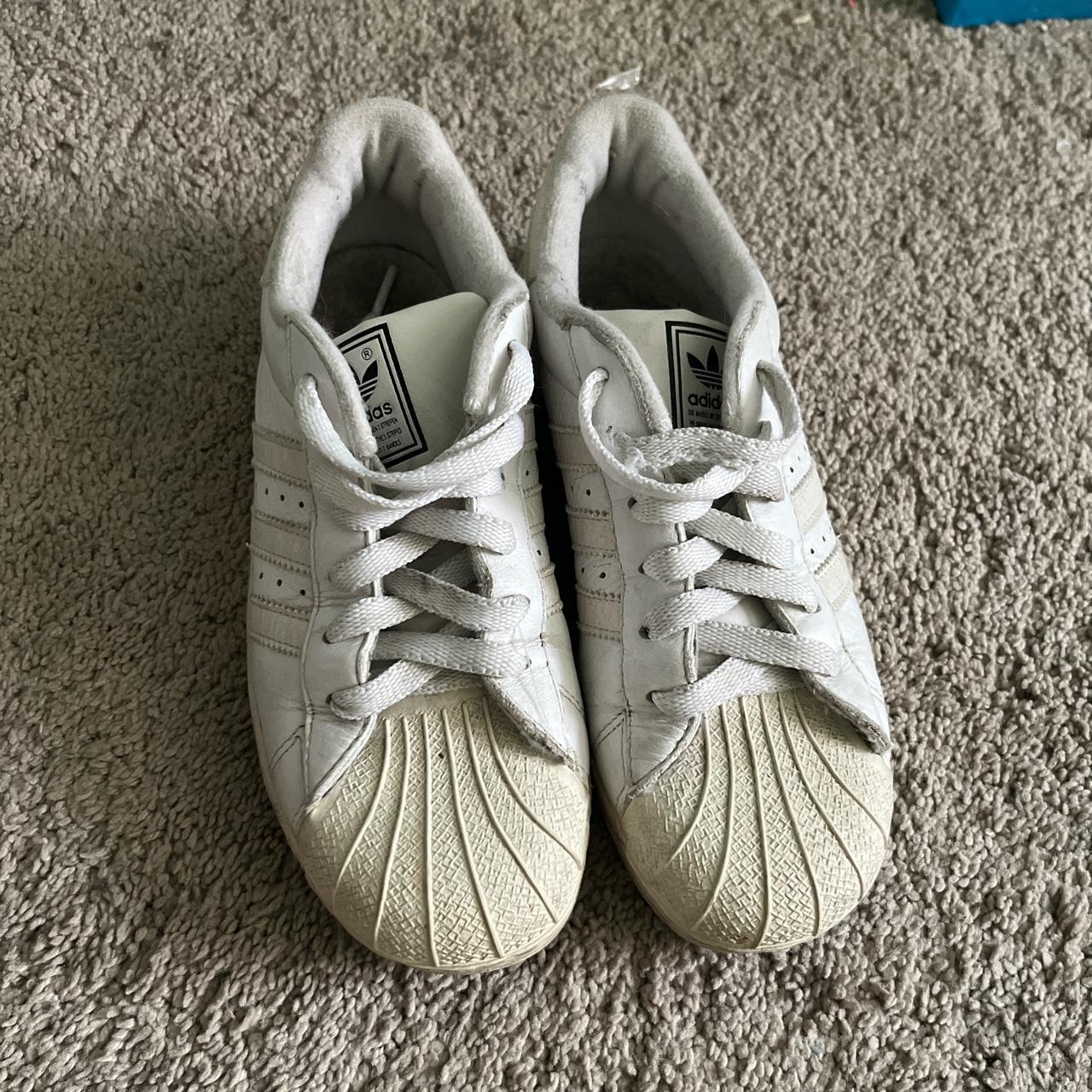 adidas superstar white youth