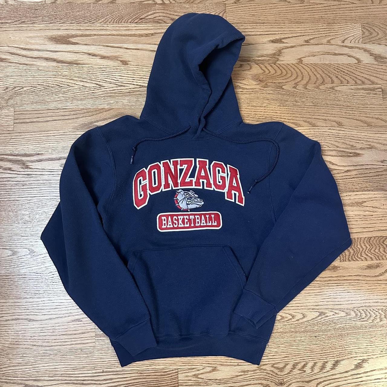 S navy Gonzaga Basketball hoodie Great condition... - Depop