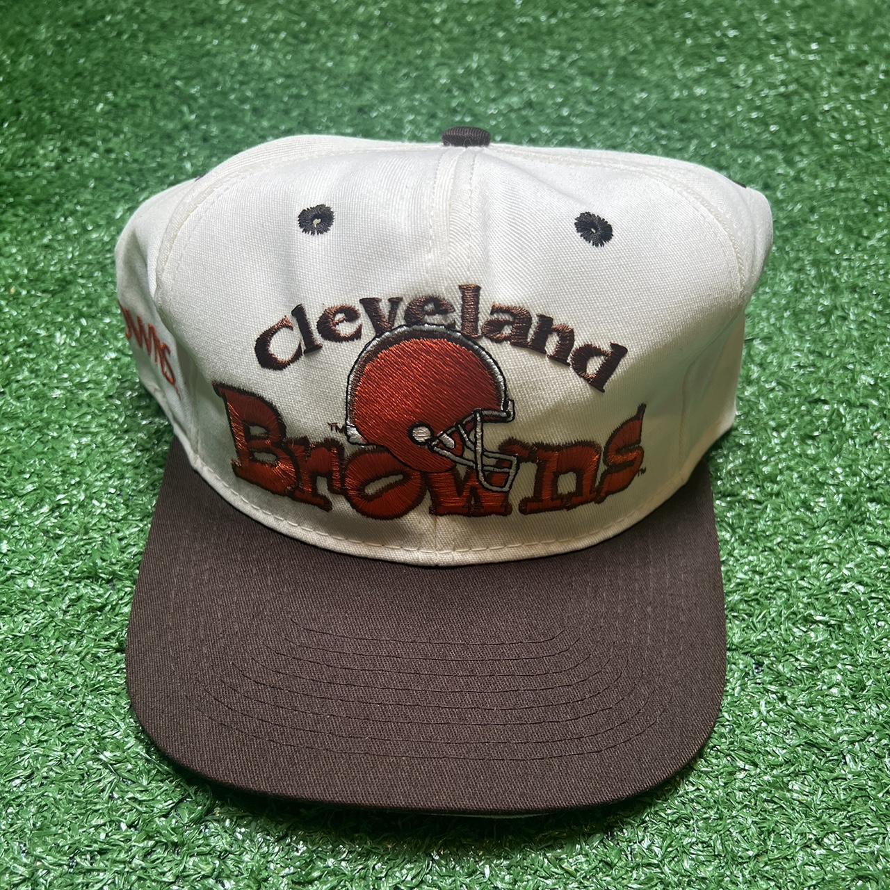 Vintage Cleveland Browns embroidered snapback. - Depop