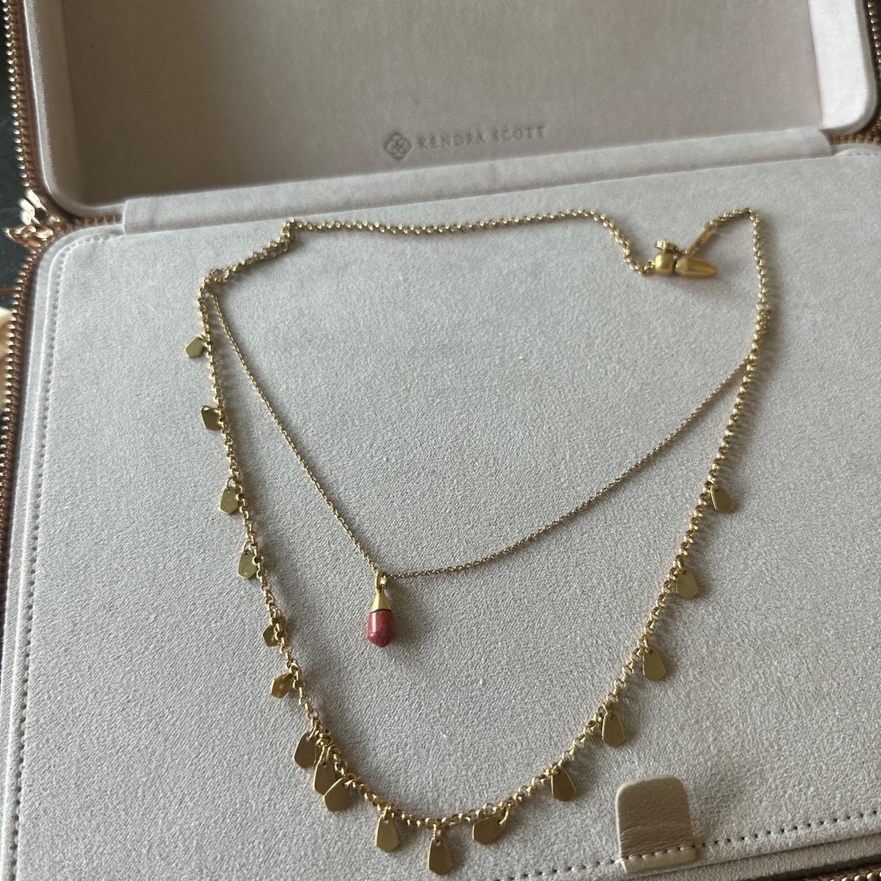 Vintage Gold Kendra Scott Necklace Falljewlery Depop   P0 