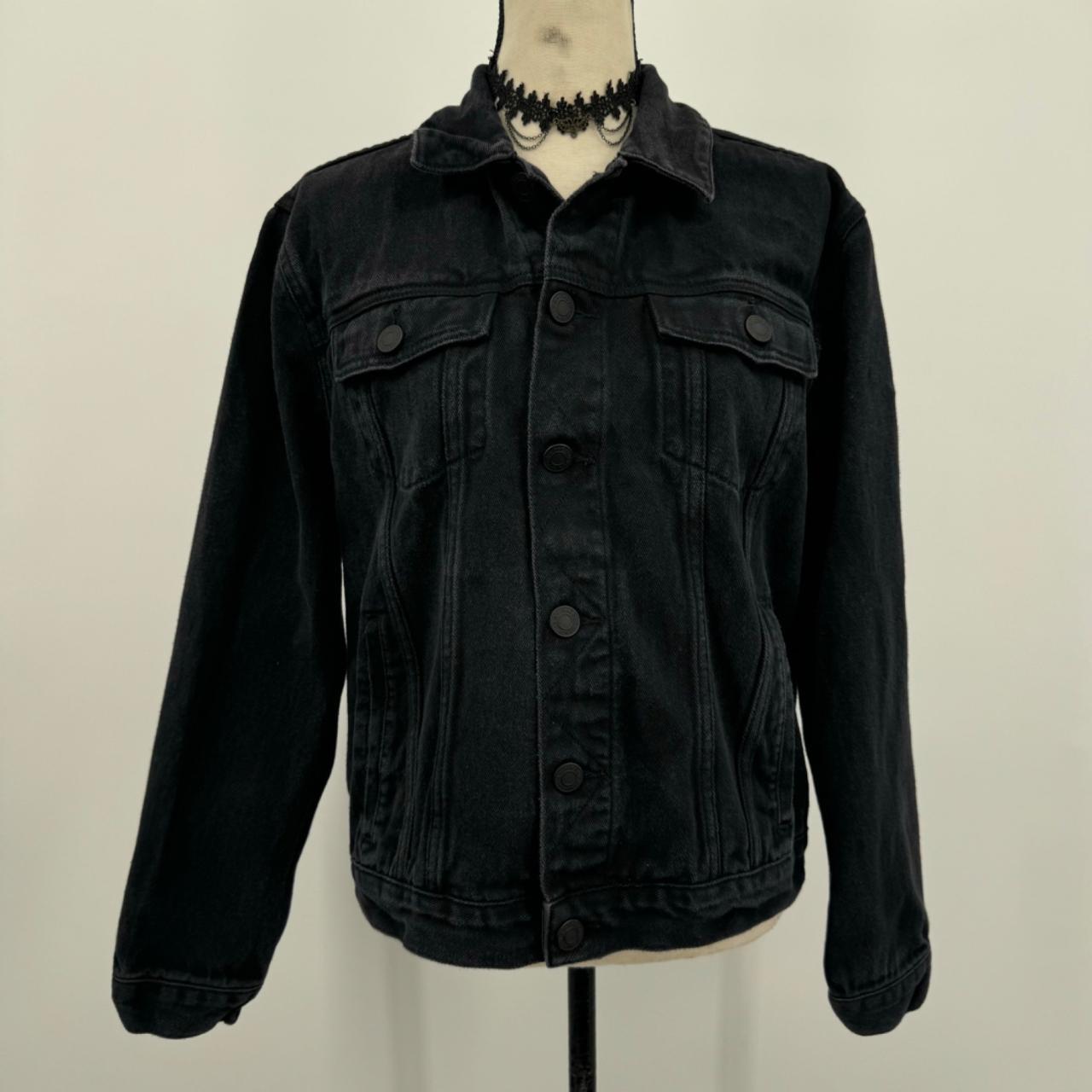 Black jean jacket pacsun best sale