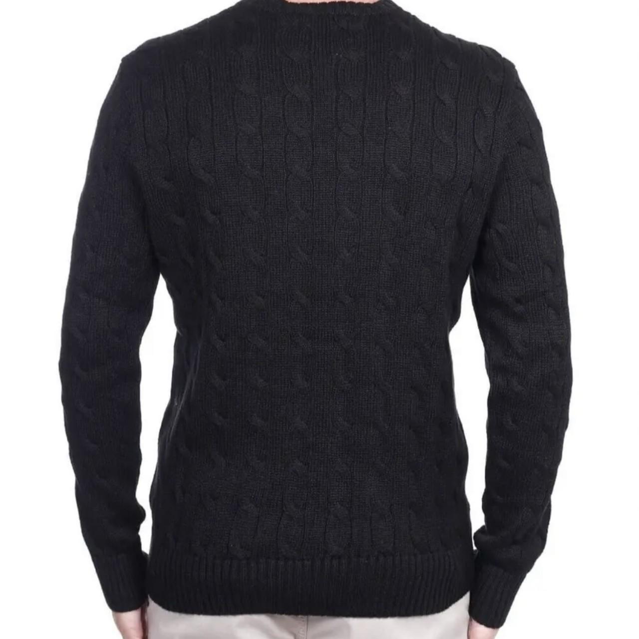 Ralph Lauren men's Cable Knit Cotton Jumper Sweaters... - Depop