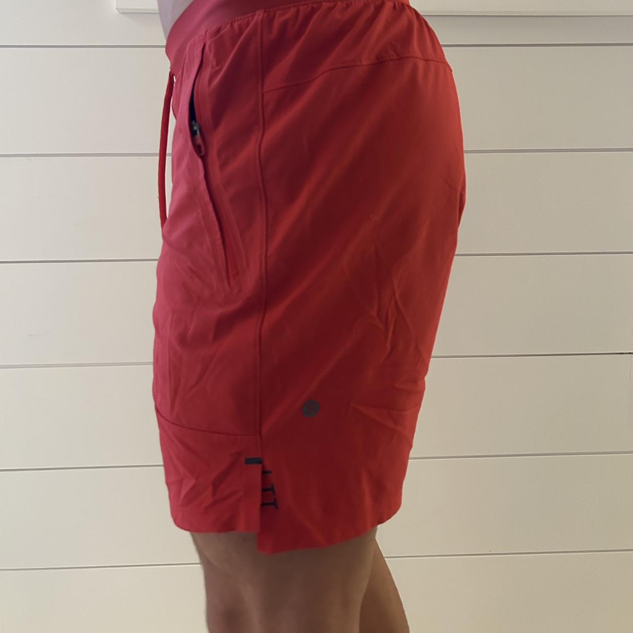 Red lululemon cheap shorts mens