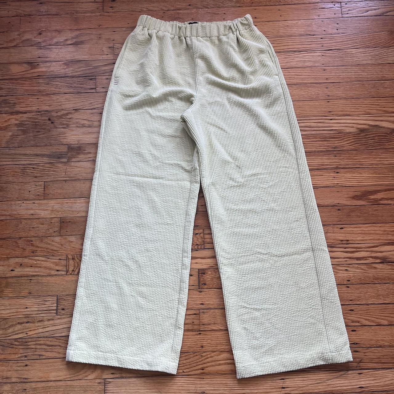 Lime green corduroy pants. Size M, Brand: Urban... - Depop