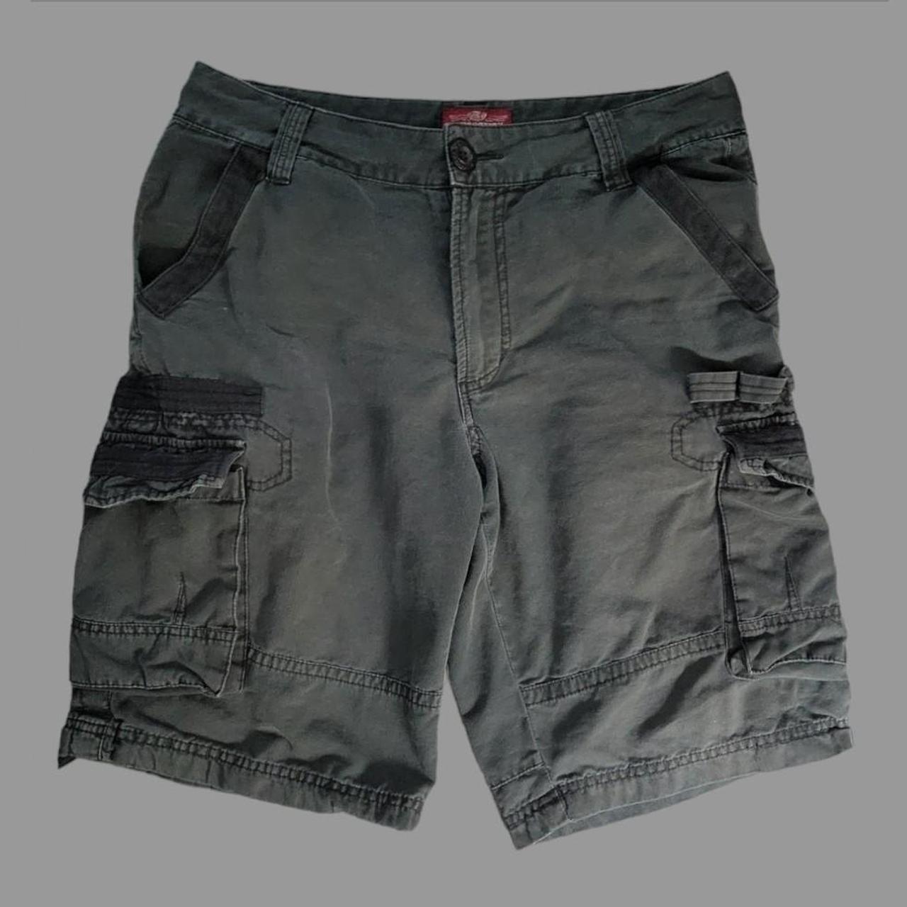 Vintage 90s Matchstick Loose Fit Work Cargo Shorts... - Depop