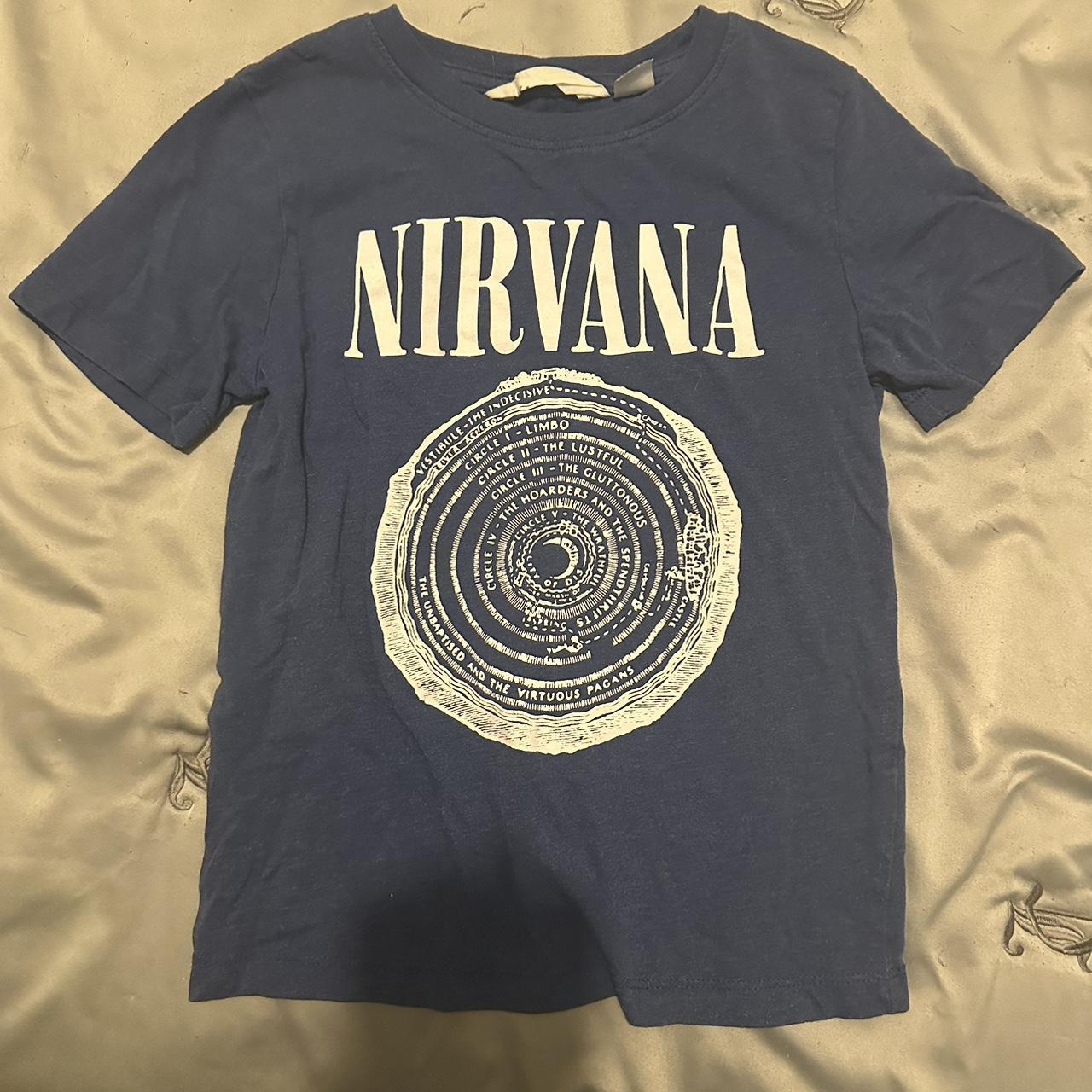 H M Nirvana kids t shirt size 6 8Y In excellent Depop