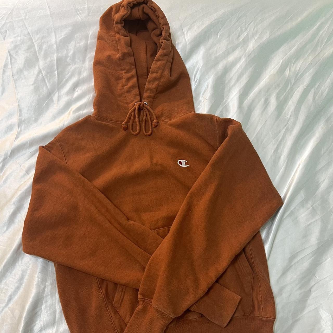 Burnt orange champion clearance hoodie