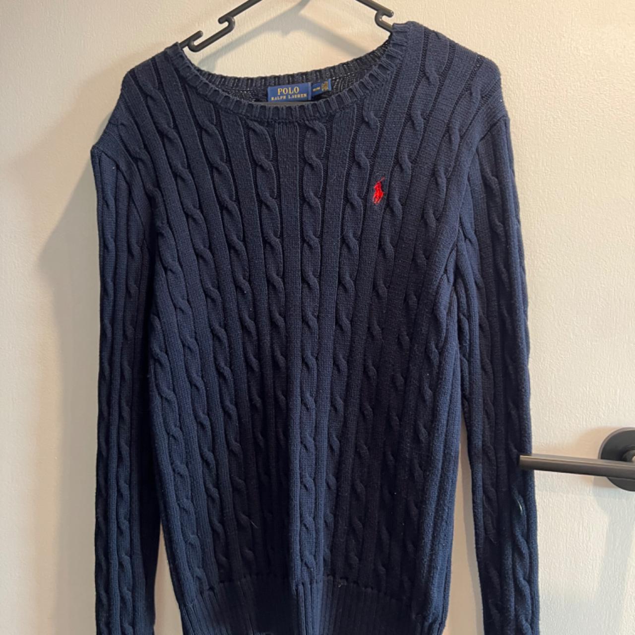 Ralph Lauren knit sweater navy Size medium So... - Depop