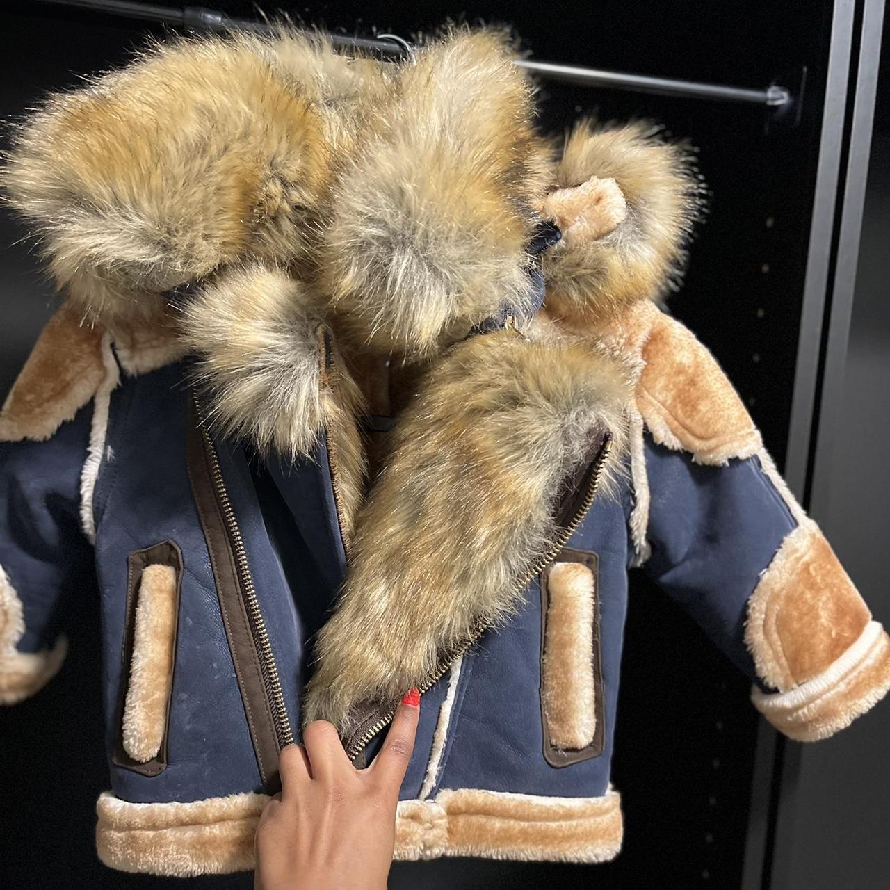 Toddler fur Coat Size: 2T - Depop
