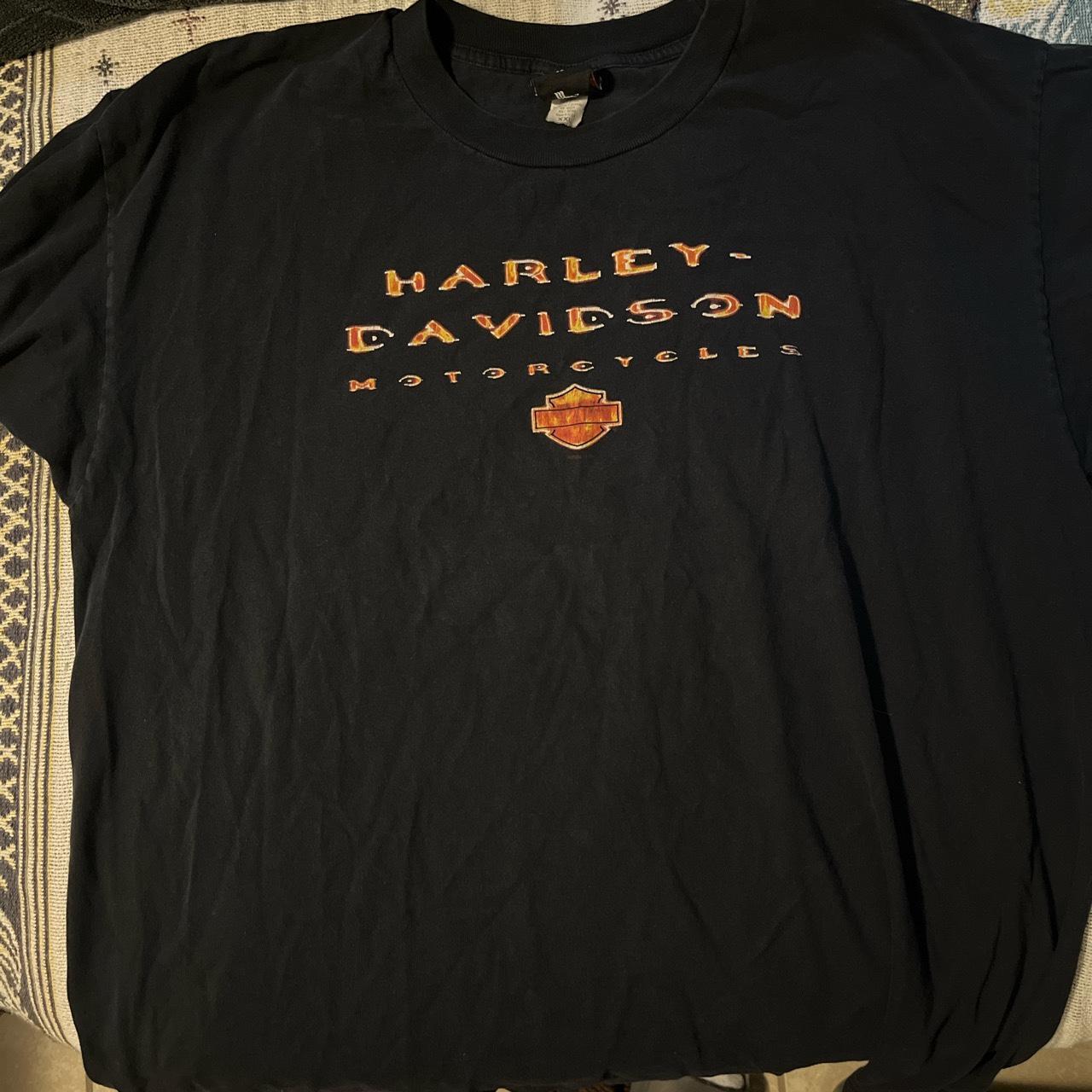 Halo font Harley Davison shirt true to size - Depop