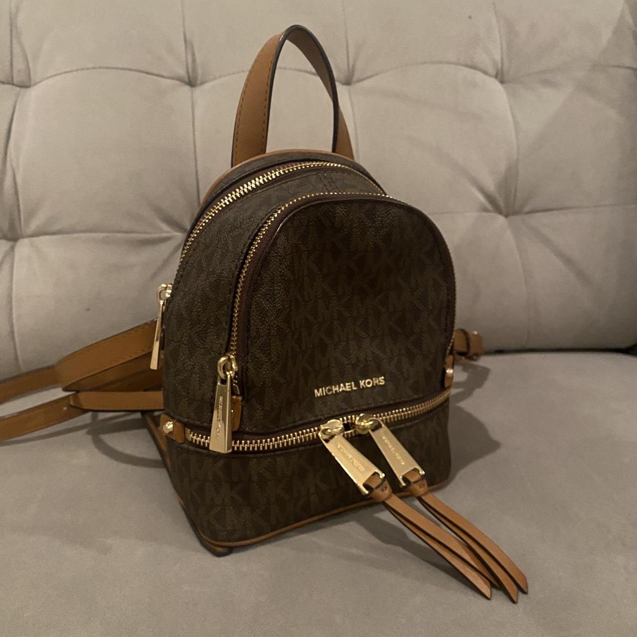 Michael kors deals tan backpack