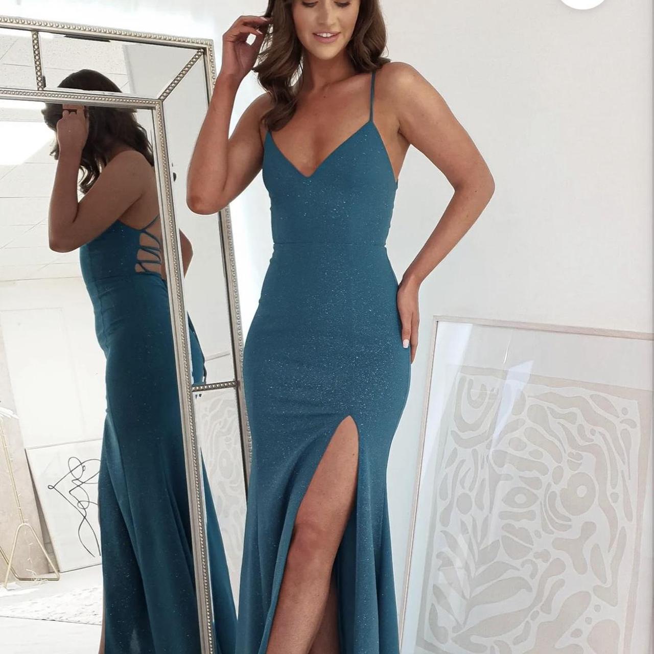 Teal oh hello dress . Perfect for debs or ball... - Depop