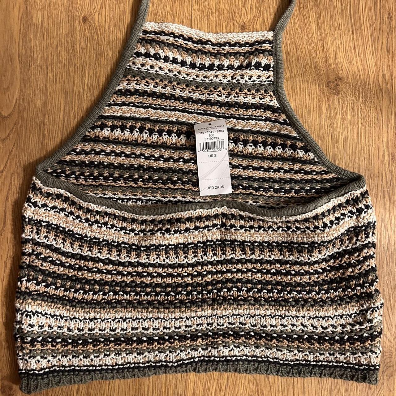 American Eagle crochet crop top, new with tags,... Depop