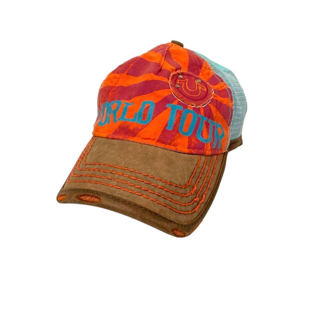 True Religion outlet World Tour Distressed Trucker Hat