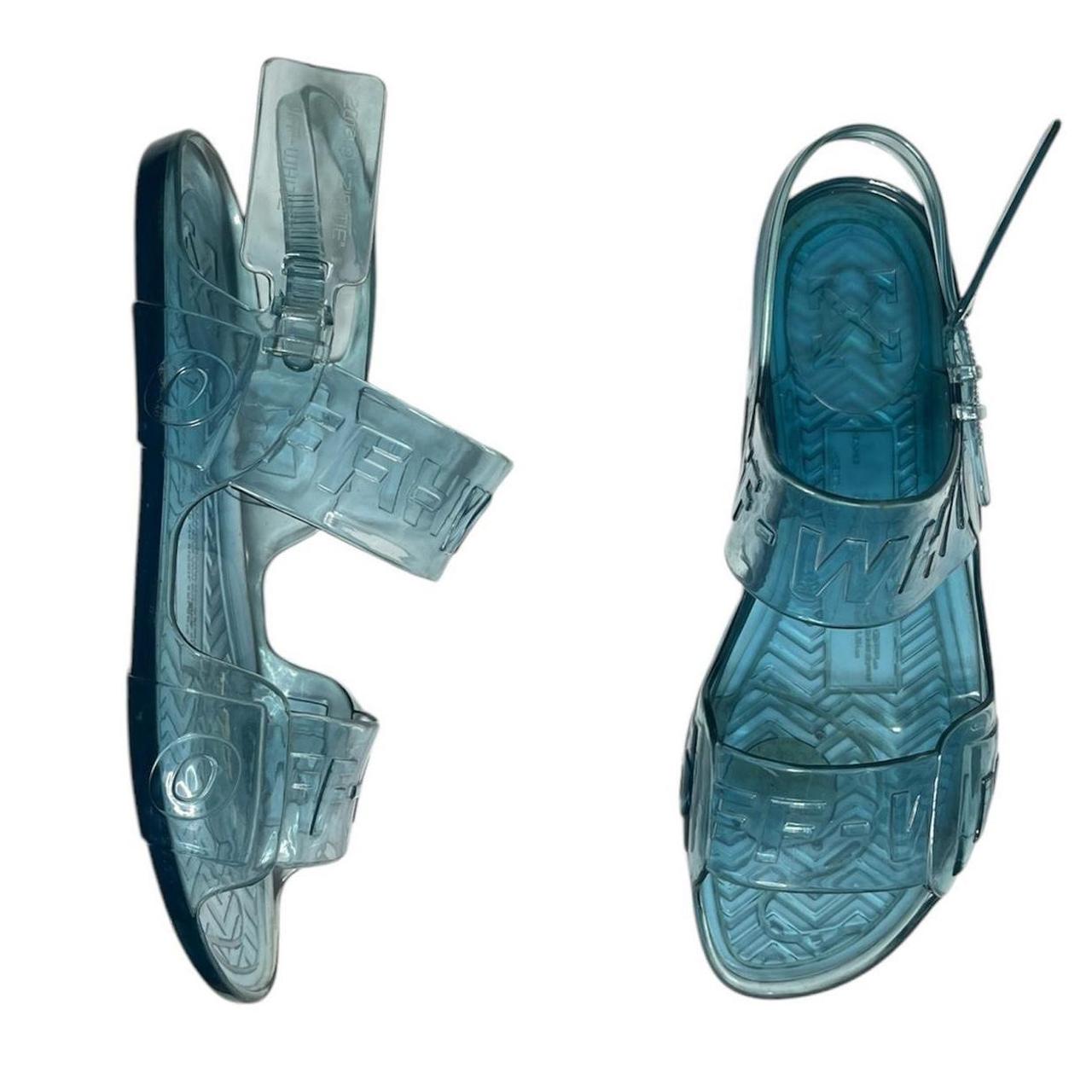 off white jelly sandals size 36/6 women Depop