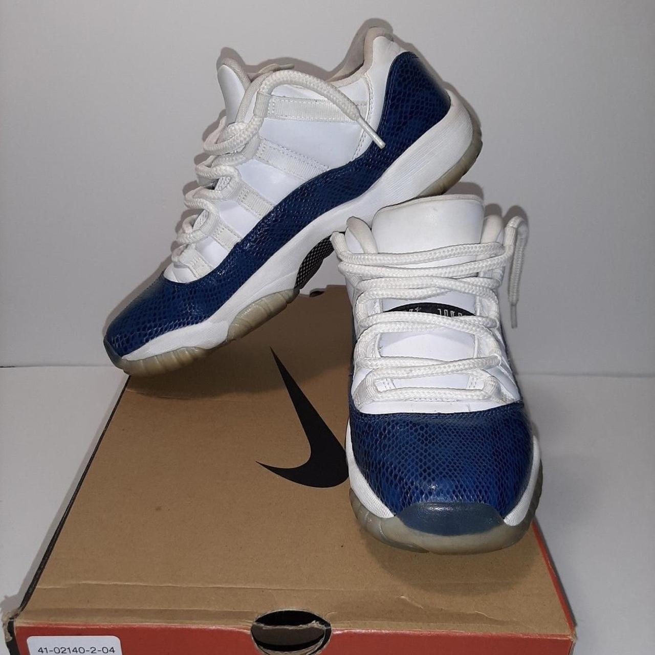 retro 11 blue snakeskin