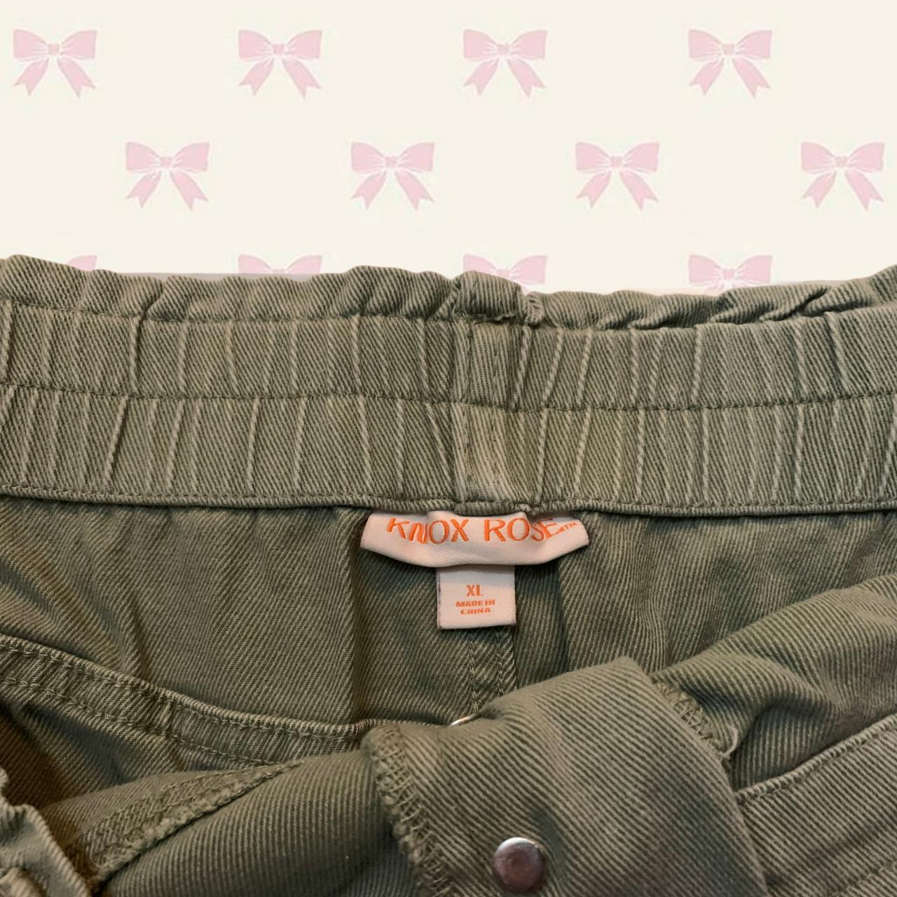 Knox Rose Army Green Shorts, do wrinkle easily as... - Depop