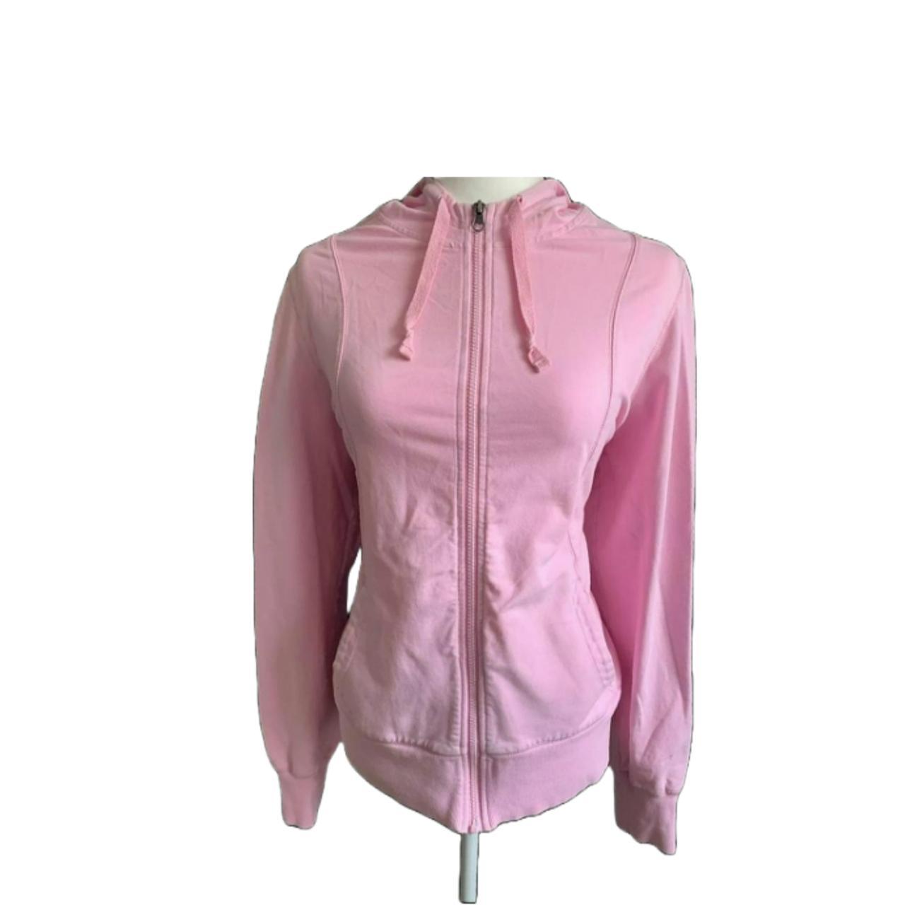 Pink Champion Jacket, Medium Pit to Pit- 20” Waist-... - Depop