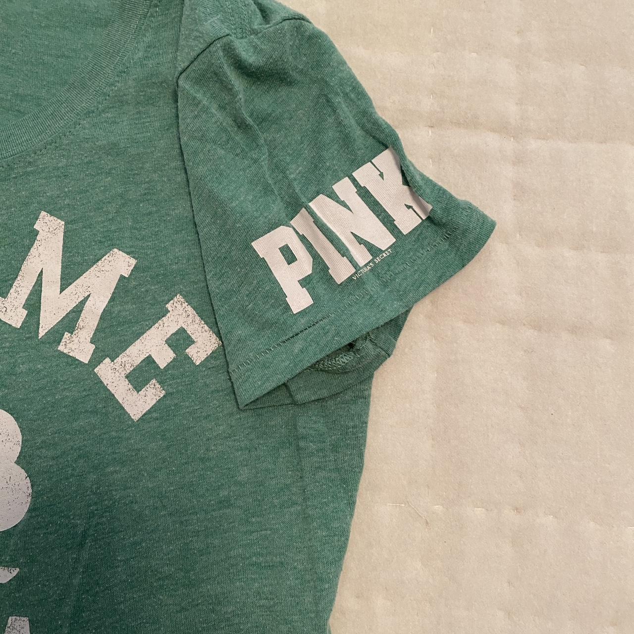Victoria's Secret Pink Rays Baseball Tee Shirt - Depop