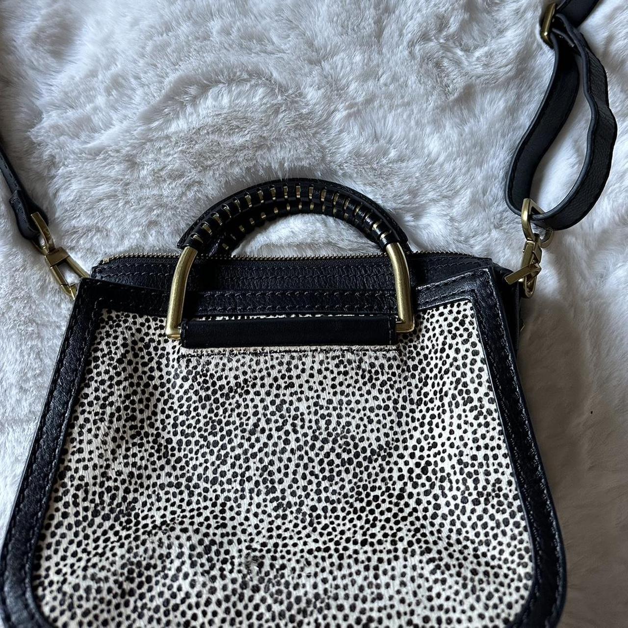 Fossil waxed canvas pink navy leopard print bag crossbody purse | eBay
