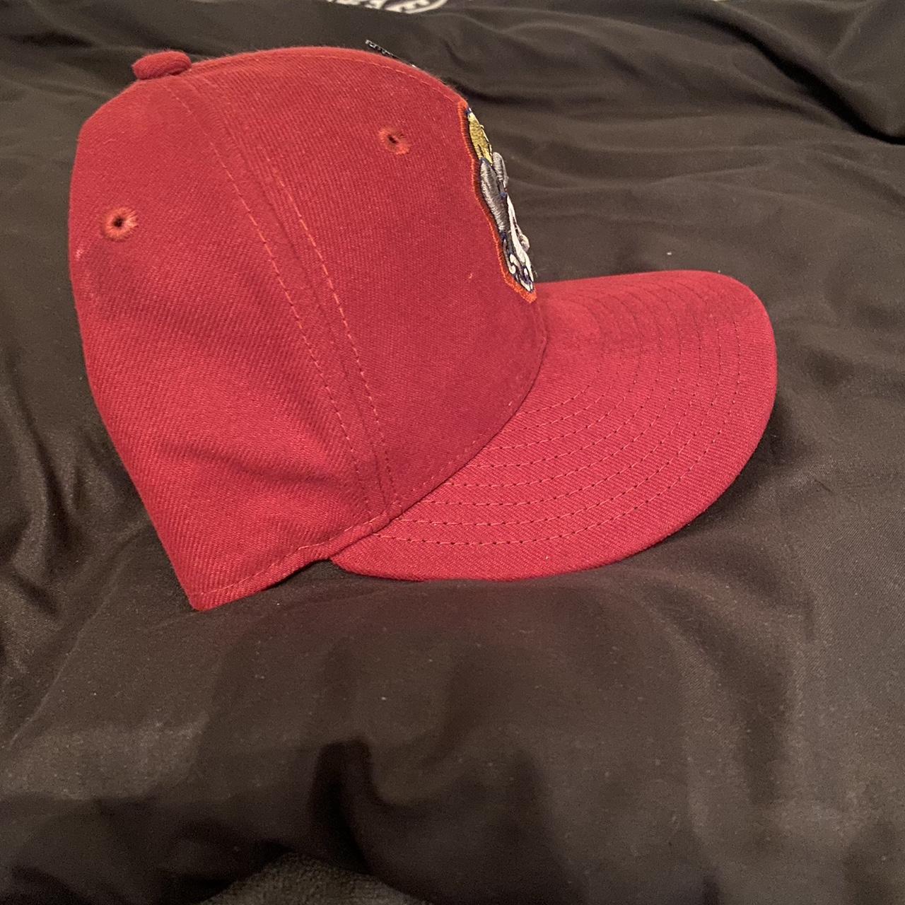 Macon Bacon Minor league Baseball cap. Maroon Cap, - Depop