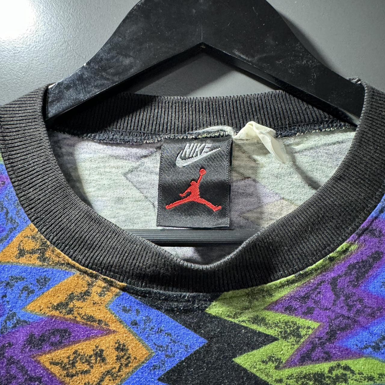 90s Nike Jordan 7 幾何学Tシャツ nike Jordan AJ 7 92 USA olympic basketball jordan VII shirt