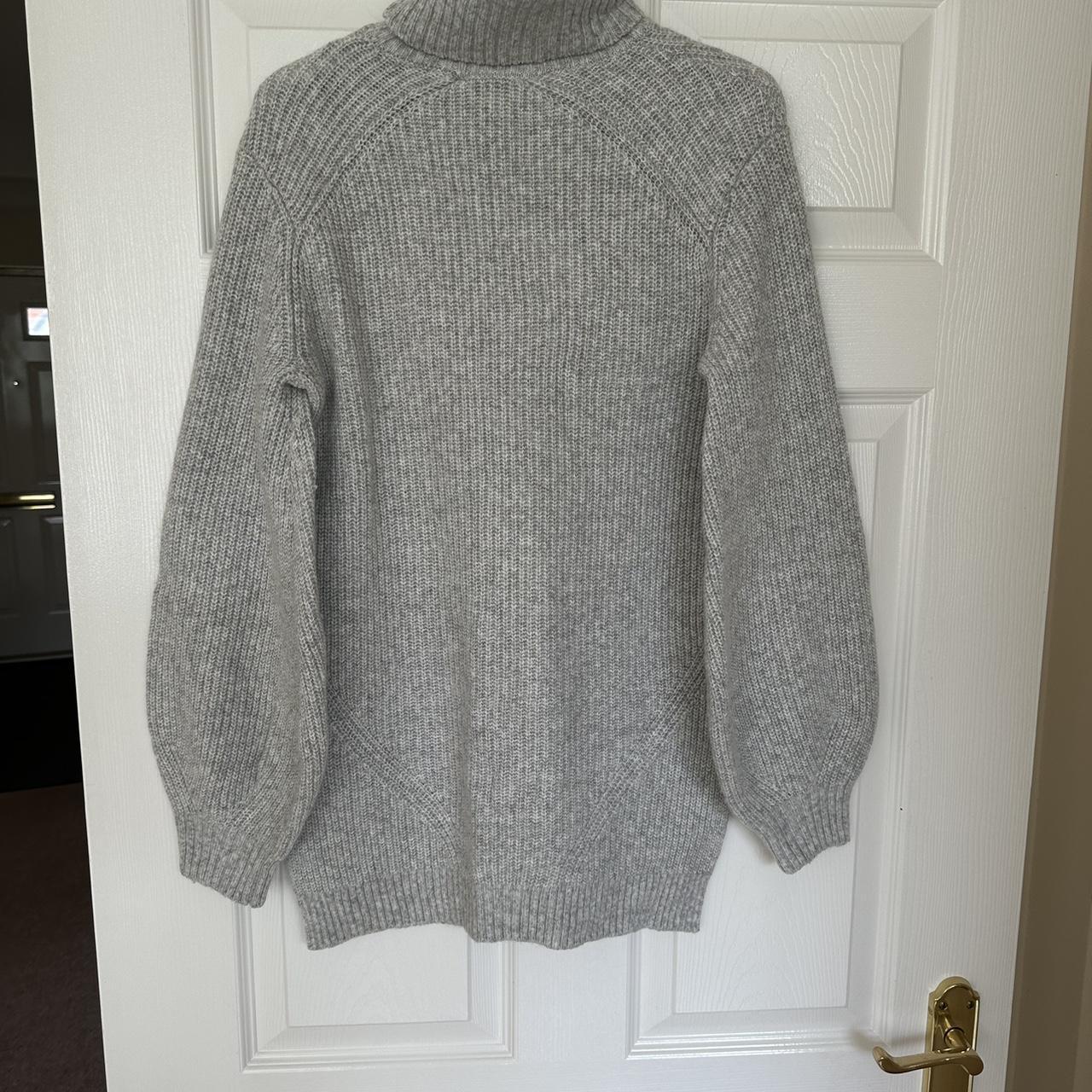 Turtleneck grey Ted Baker jumper Size 0 - Depop