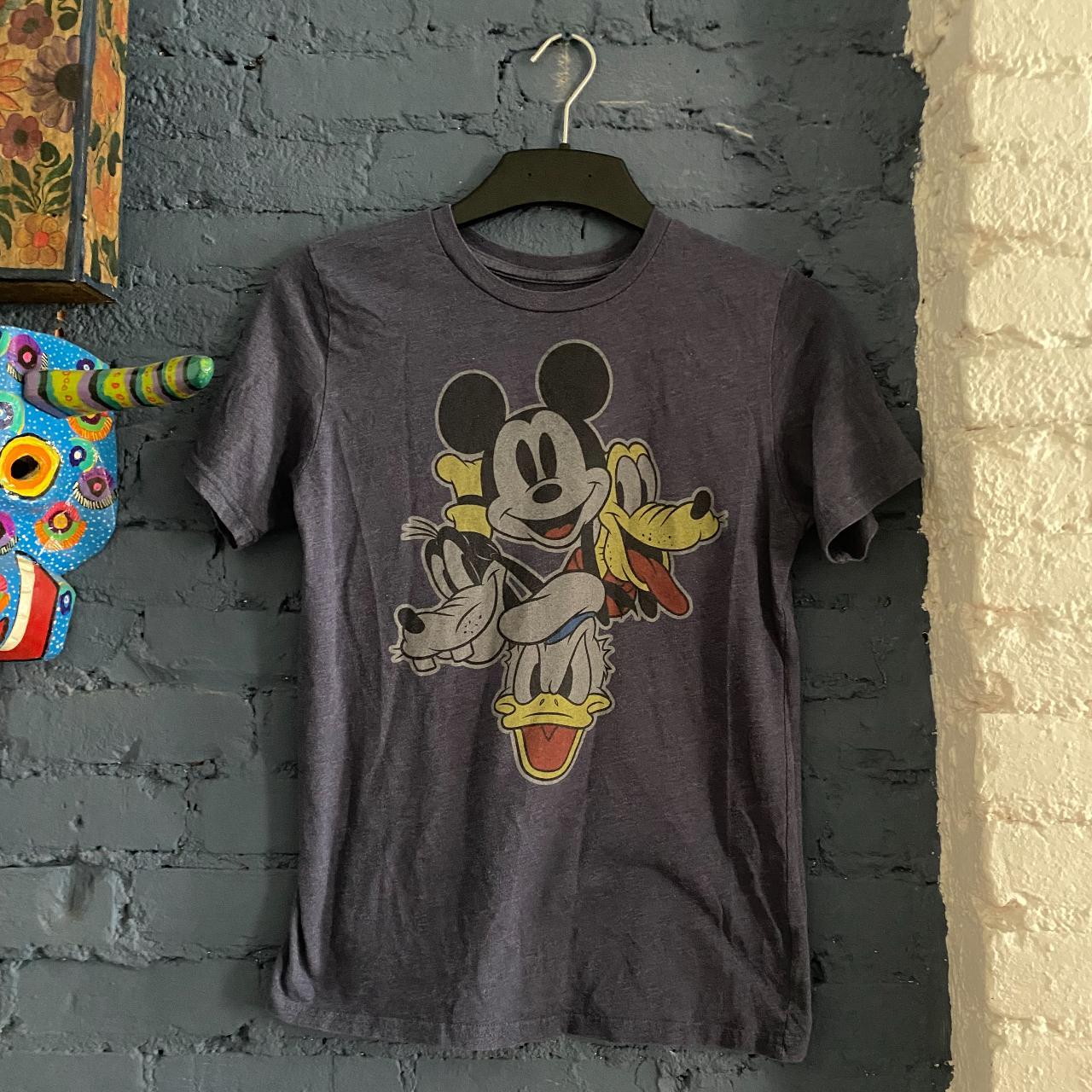 Disney Mickey Mouse Goofy TShirt Kids XL Navy Blue - Depop