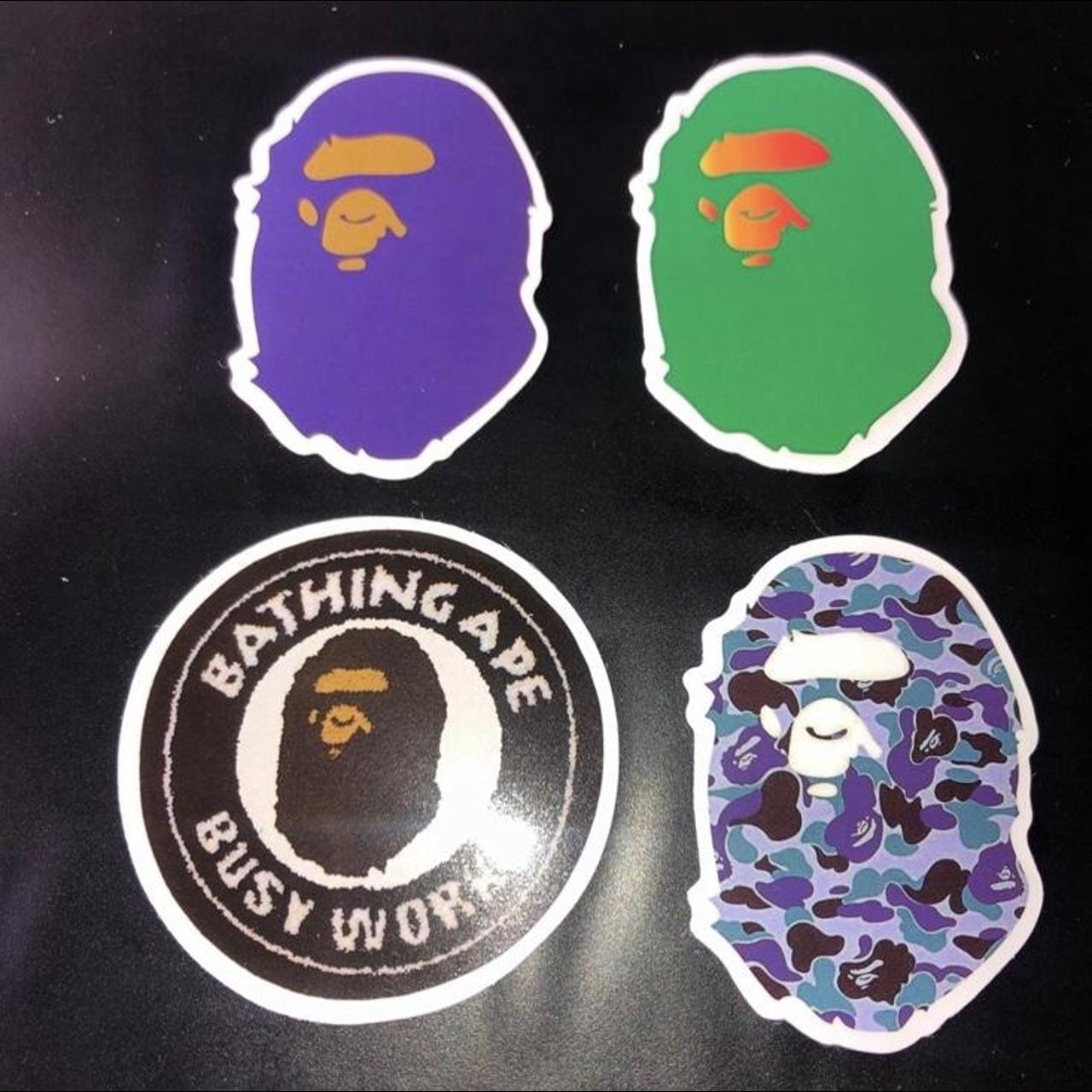 (4x) A Bathing Ape Bape Decal Stickers Multi-color,... - Depop