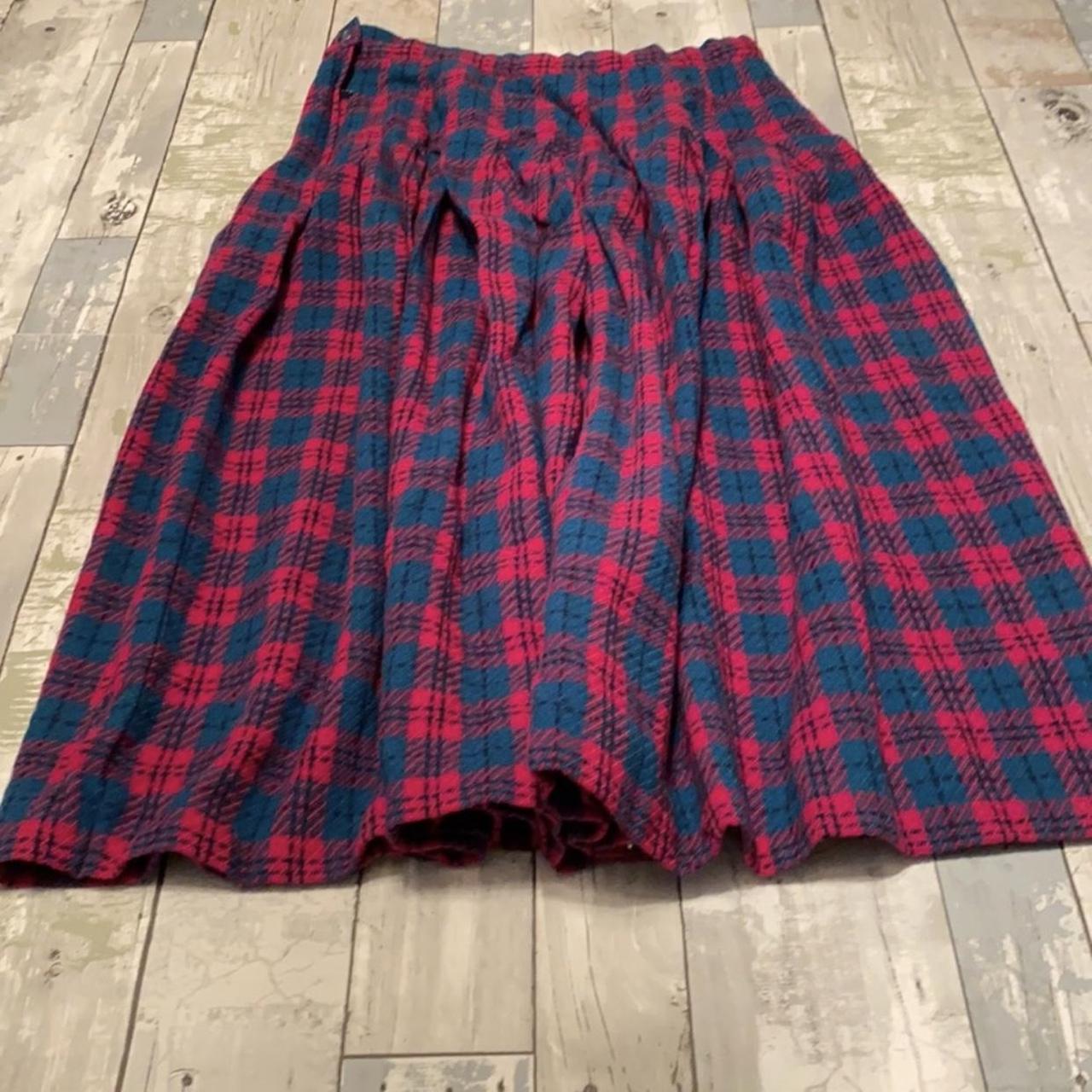 Vintage Pendleton 100% Virgin Wool Long skirt... - Depop