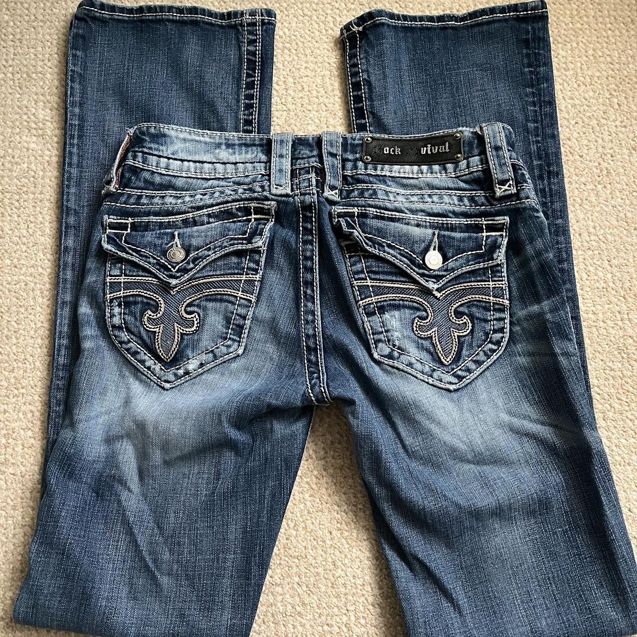 rock revival bootcut jeans honestly it fits me (uk8)... - Depop