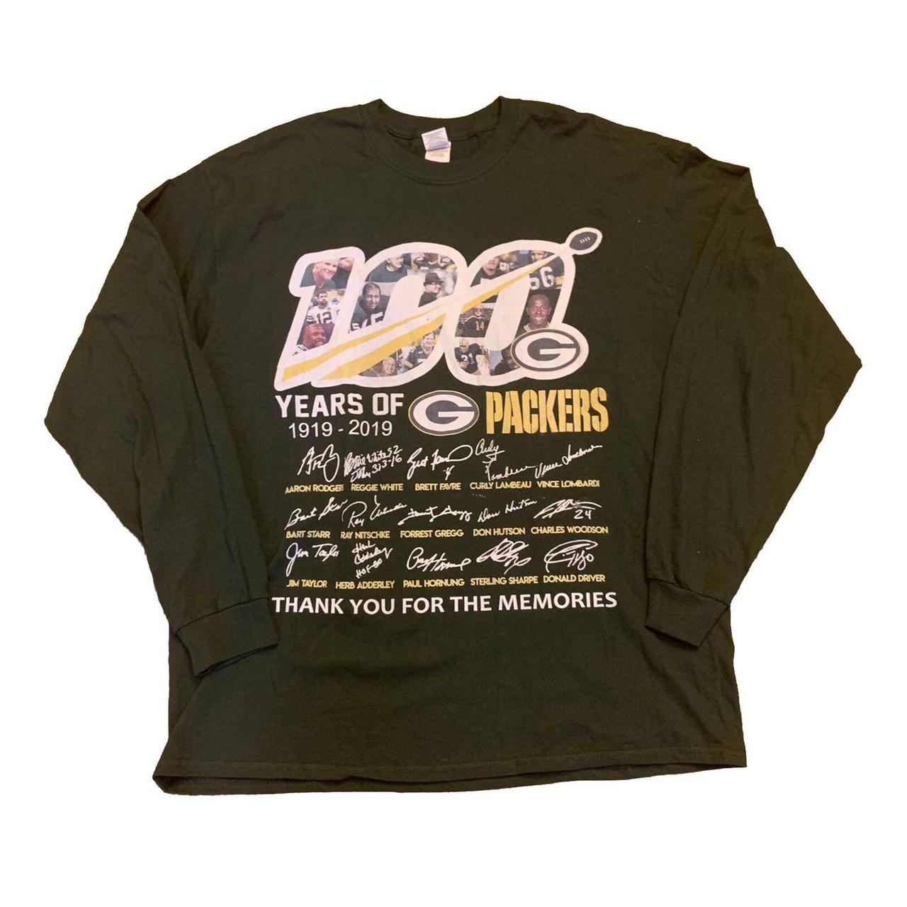 Green Bay Packers Long Sleeve T-Shirt • Size: - Depop