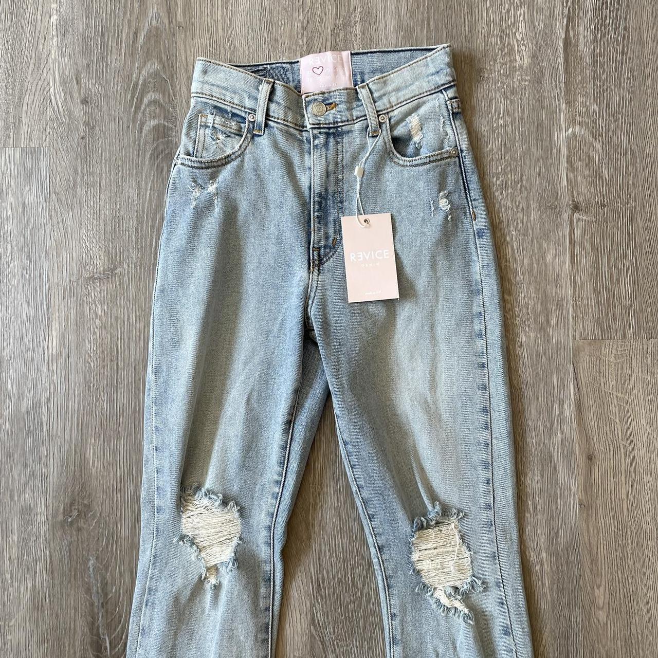 REVICE Uptown Rising Star Distressed High Waisted - Depop