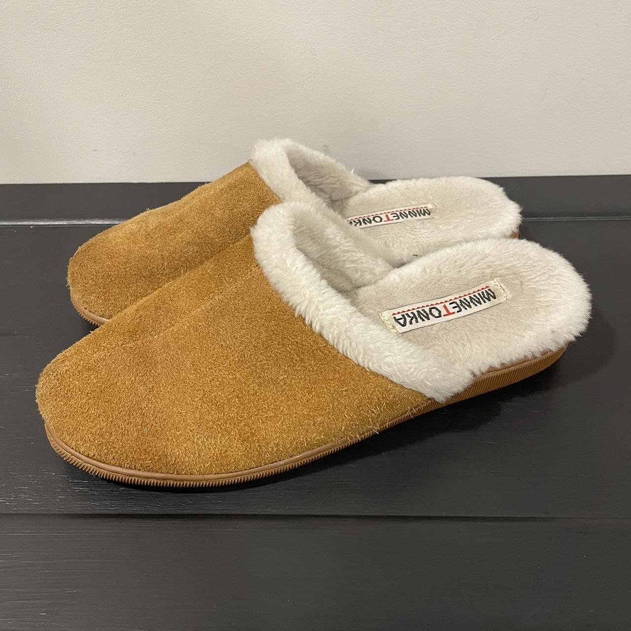 MINNETONKA Sheepskin Mule Slipper - Size... - Depop