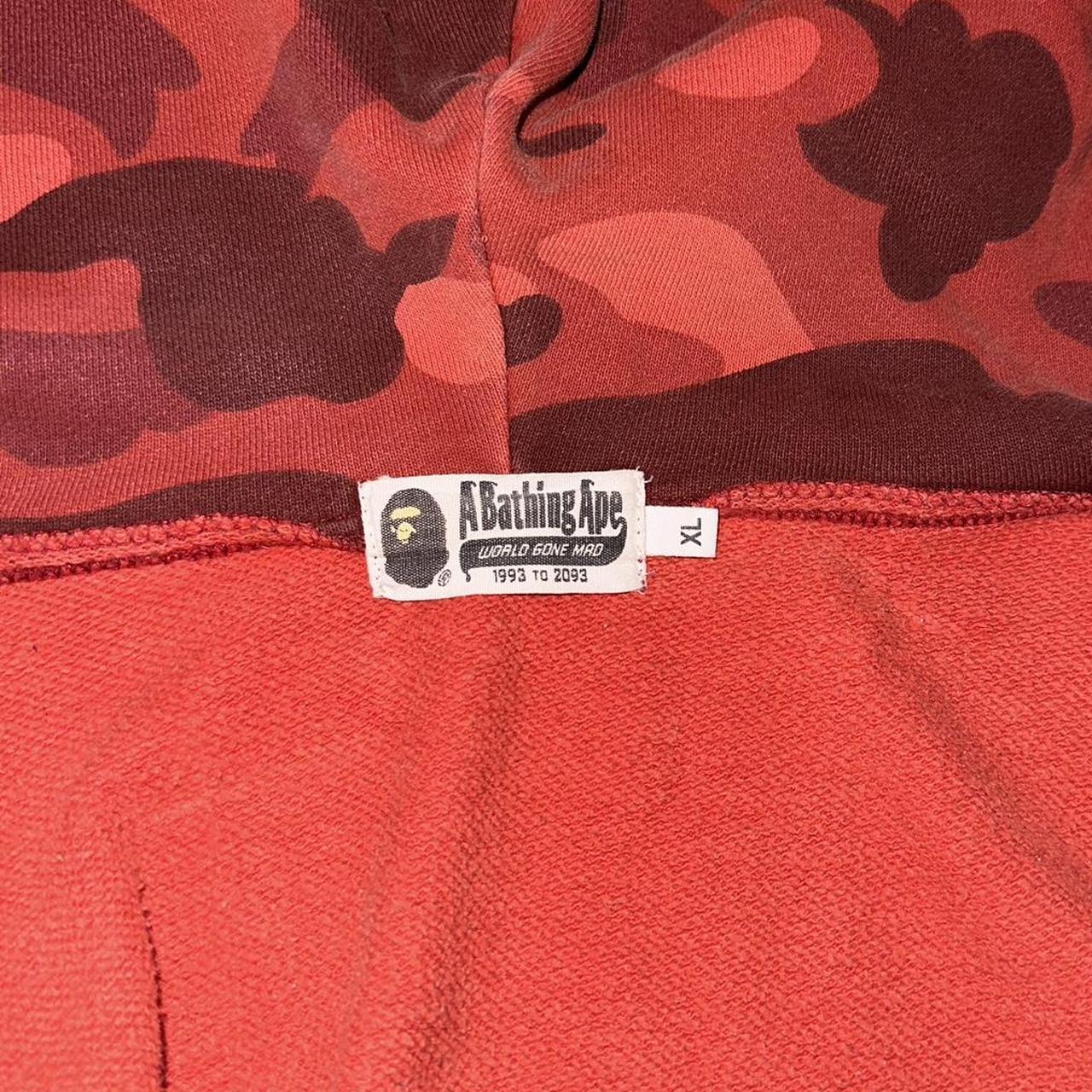 Red Camo Bape Hoodie send offers bought this on... - Depop