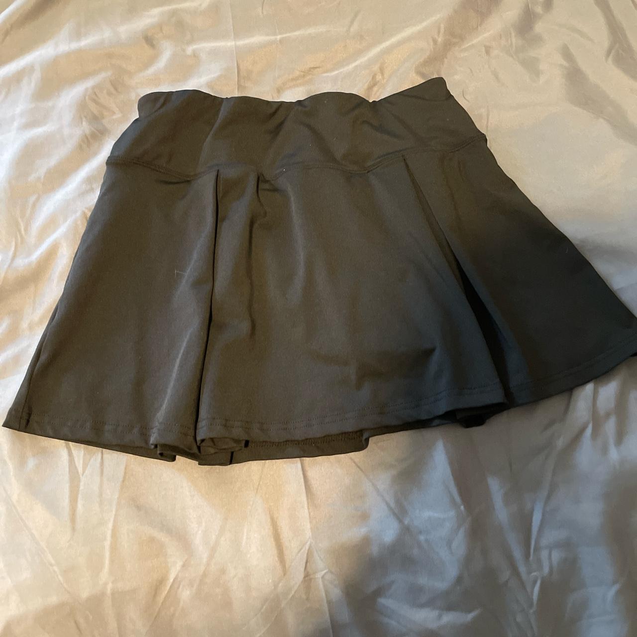 Black Pleated Tennis Skirt Shorts underneath Has... - Depop