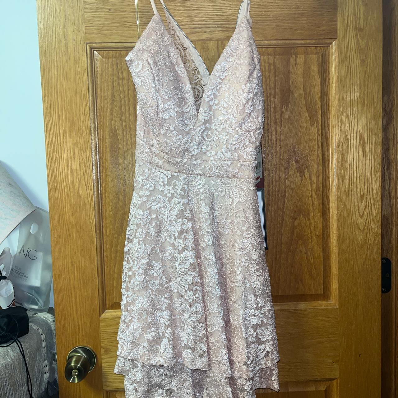 macys light pink dress