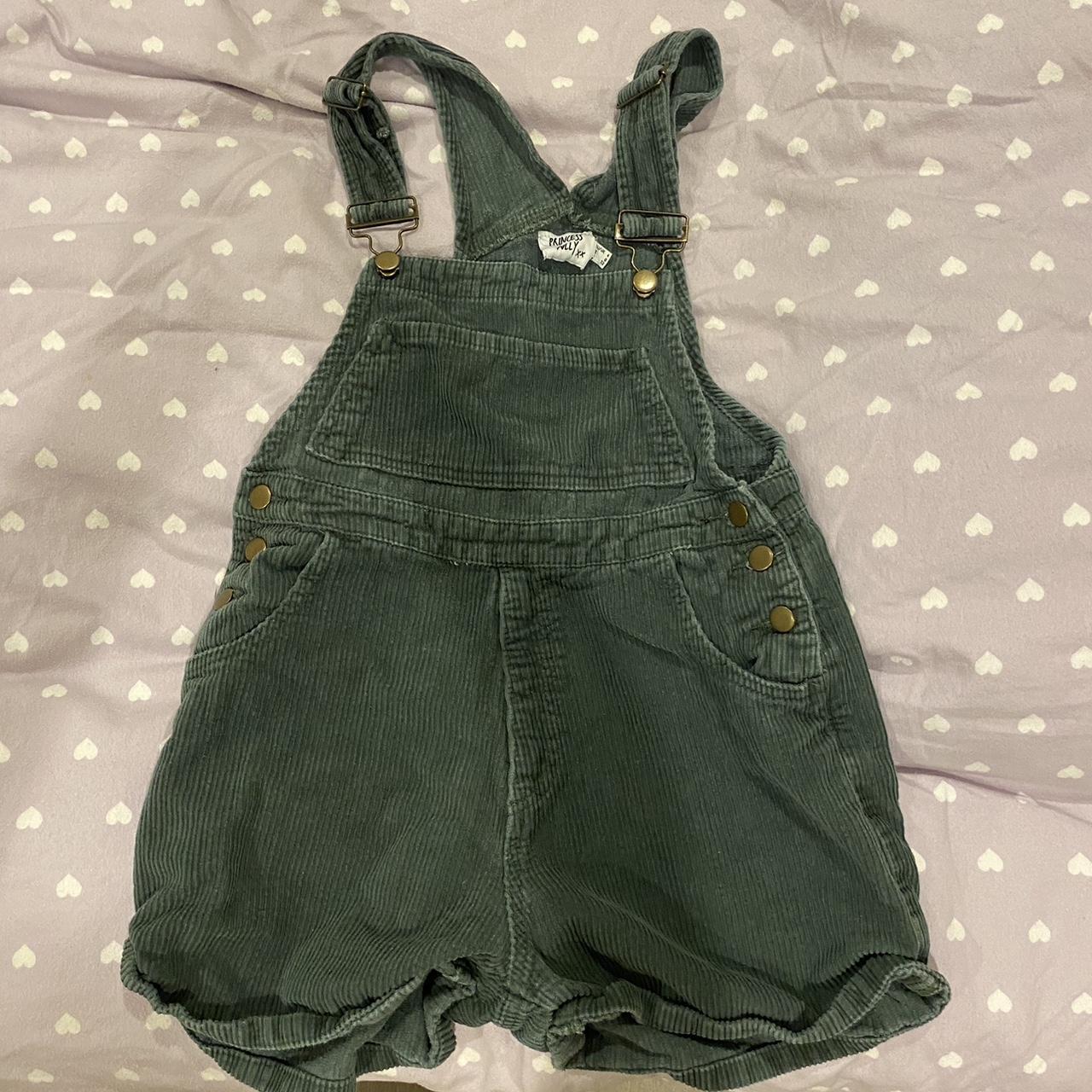 princess polly green overalls size 0 worn twice Depop