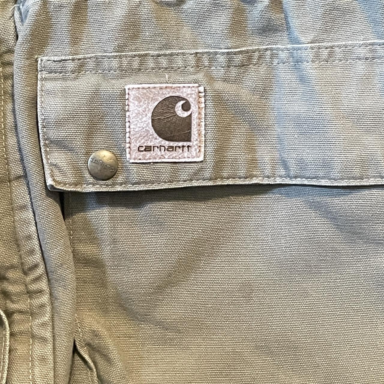 80’s CARHARTT duster. Great grey/cream with flannel... - Depop