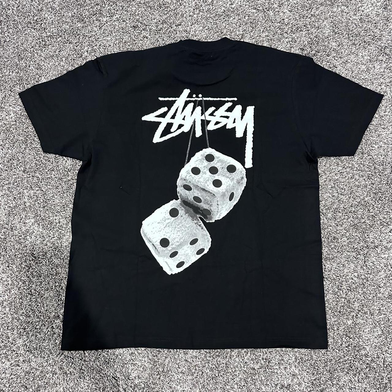 Stussy Black Dice Tee Fits TTS - Depop