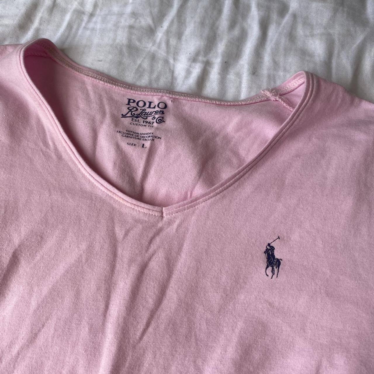 Cutest ralph lauren polo baby tee - size womens... - Depop