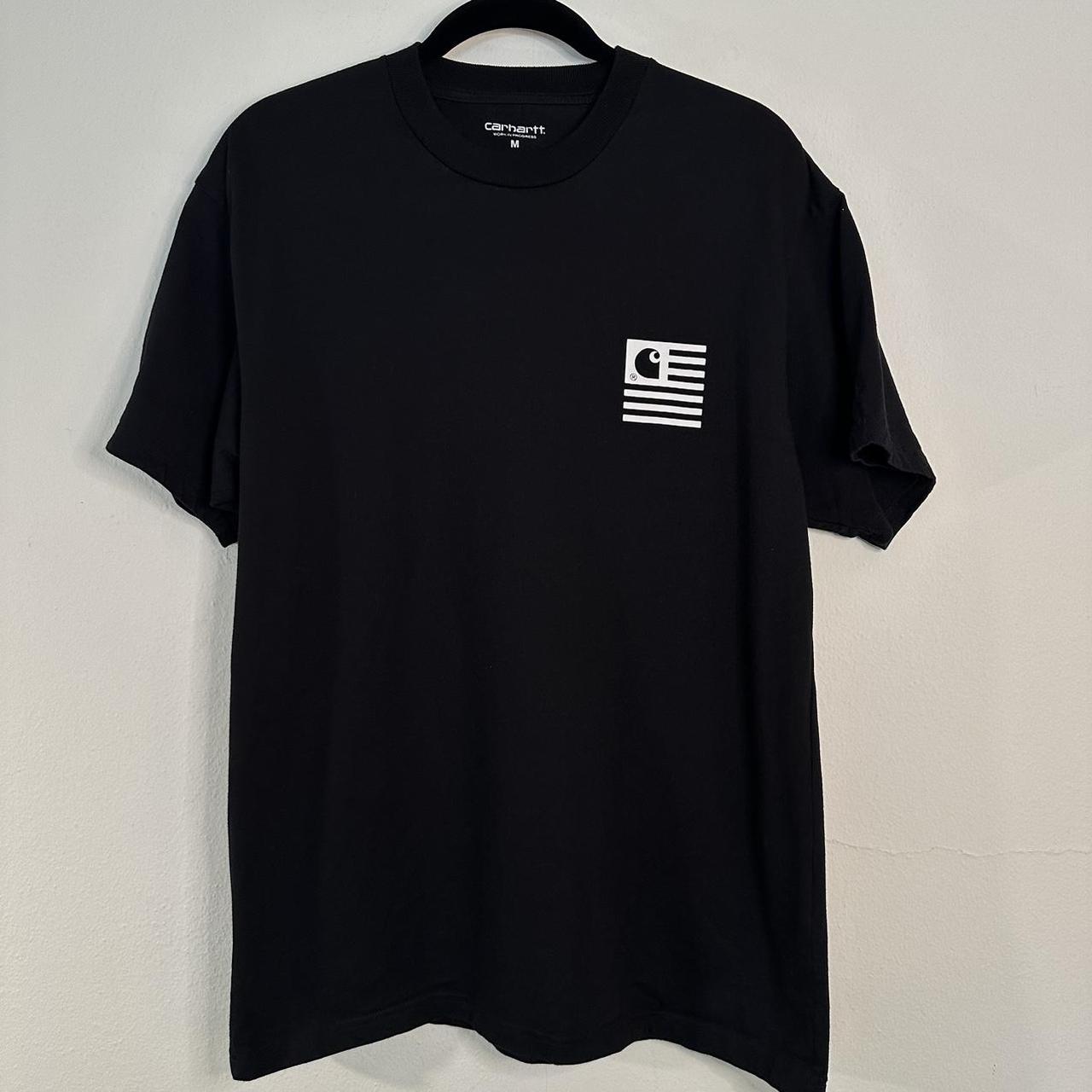 Carhartt Wip Fade State Short Sleeve T-Shirt Black... - Depop