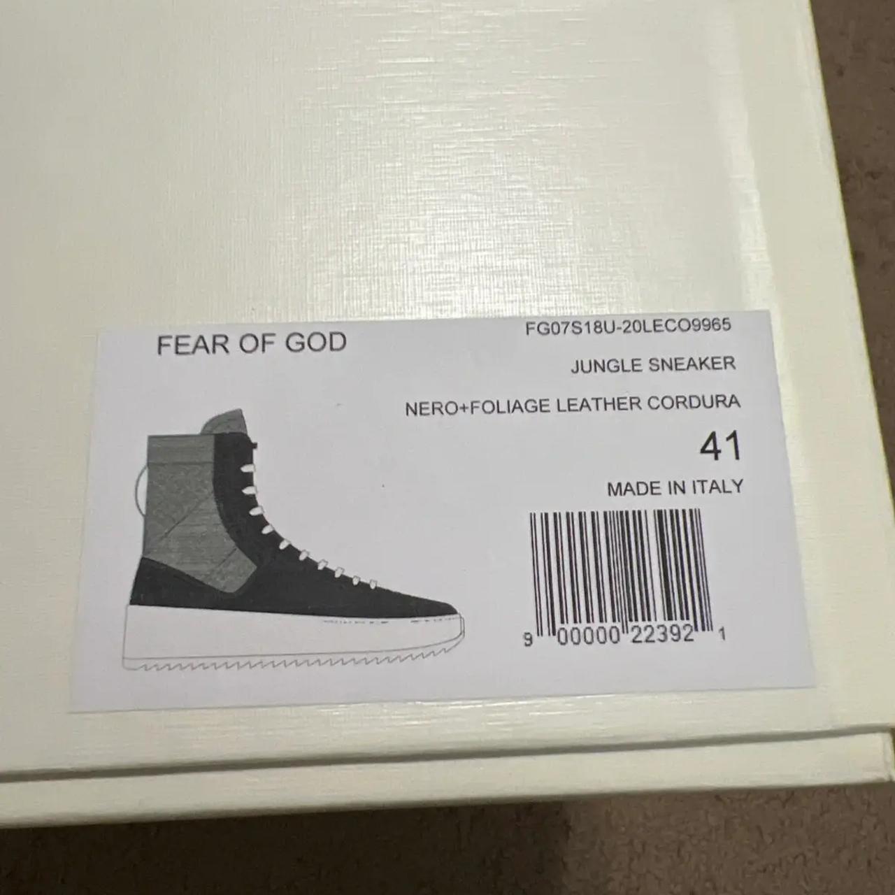 Fear of god hot sale military sneaker black