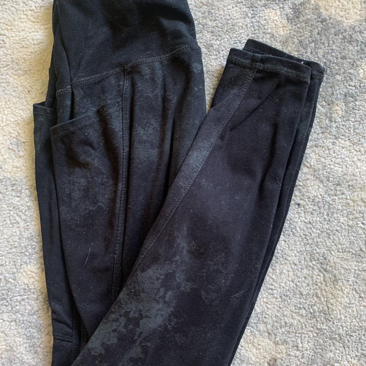 teal/black danskin leggings worn a few times. i will - Depop