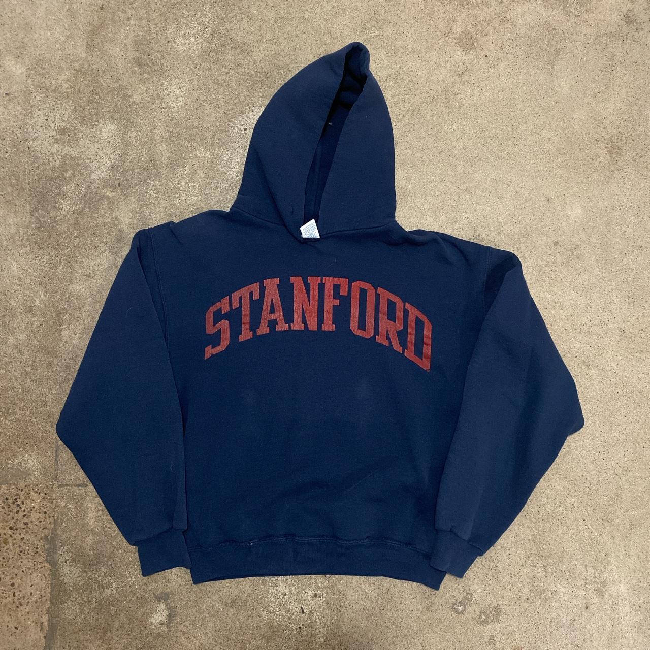 Vintage Russell Athletic Stanford Hoodie 90s Good... - Depop
