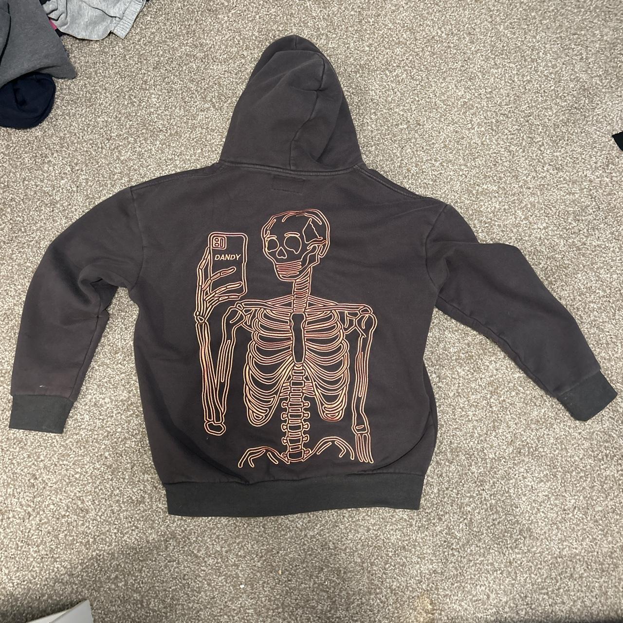 dandy worldwide sweatshirt, the skeleton on the back... - Depop