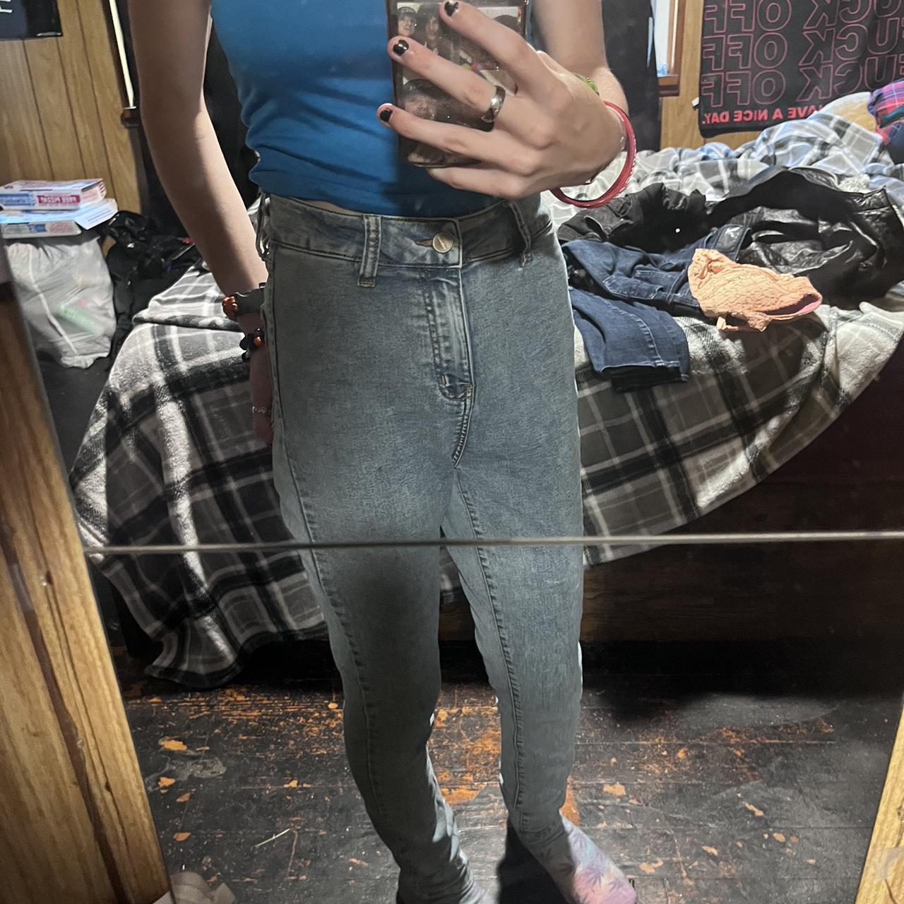 High waisted light blue jeans size 5/6 in woman’s Depop