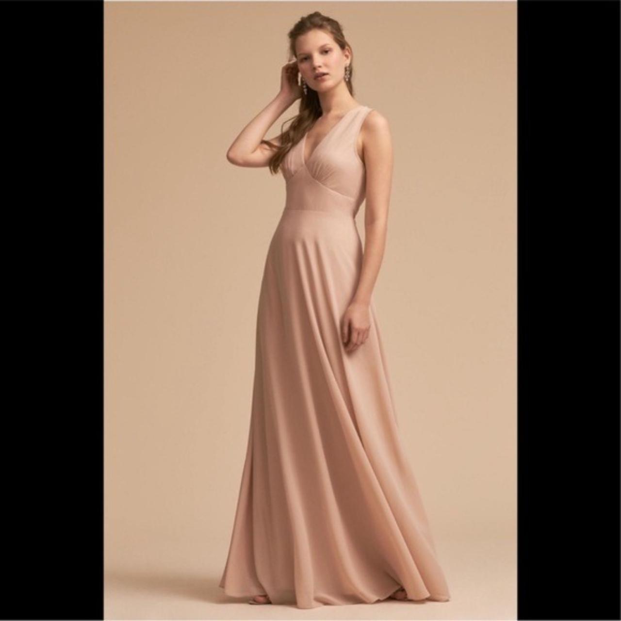 Anthropologie BHLDN Capulet Nude Maxi. Depop