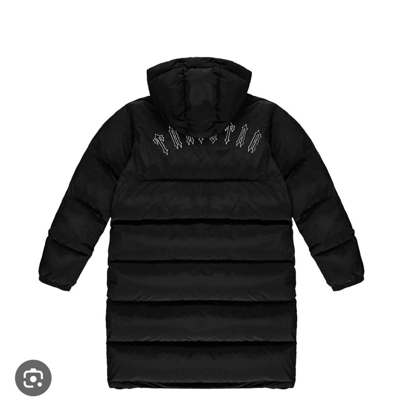 Trapstar long black trench coat. Medium... Depop