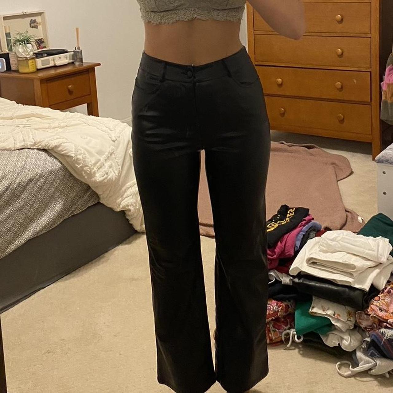 SHEIN Leather Pants! Soooo flattering - Depop